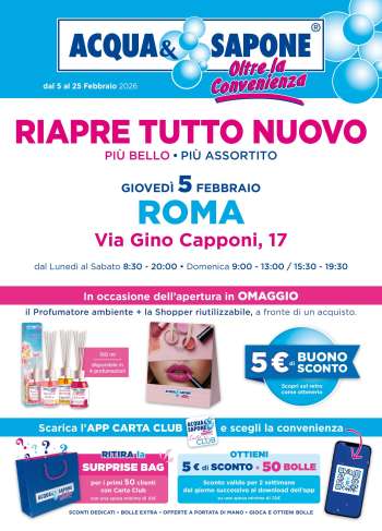 Volantino Acqua & Sapone - 5/2/2026 - 25/2/2026.