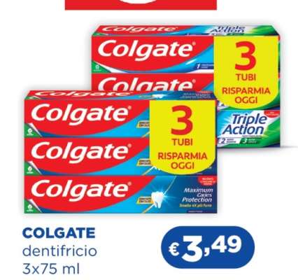 COLGATE dentifricio 3x75 ml
