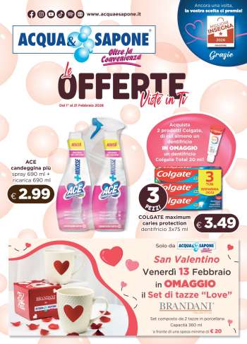 Volantino Acqua & Sapone - 1/2/2026 - 21/2/2026.