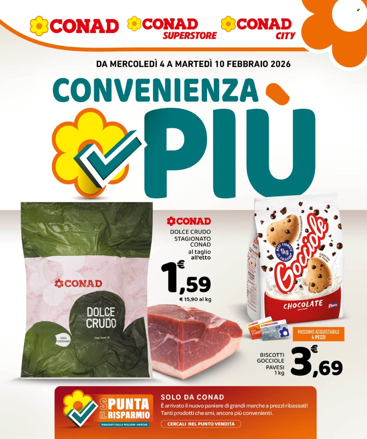 Volantino Conad - 4/2/2026 - 10/2/2026. Pagina 1