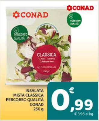 Insalata Mista Classica Percorso Qualità Conad