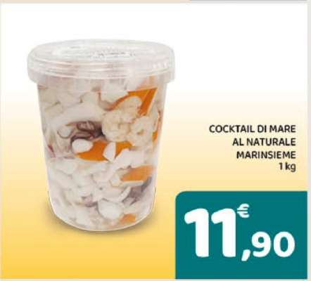 COCKTAIL DI MARE AL NATURALE MARINSIEME