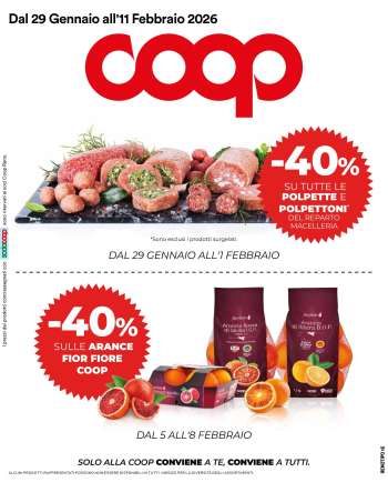 Volantino Coop - 29/1/2026 - 11/2/2026.