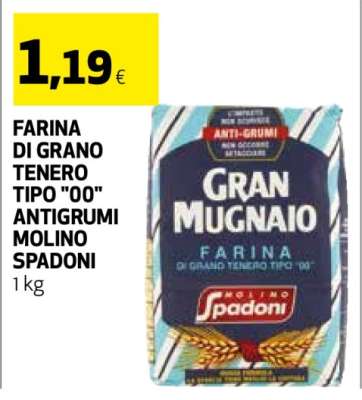 GRAN MUGNAIO FARINA DI GRANO TENERO TIPO "00" ANTIGRUMI MOLINO SPADONI