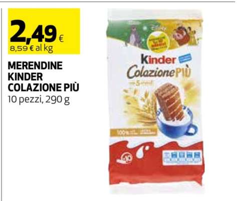 MERENDINE KINDER COLAZIONE PIÙ