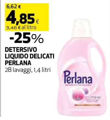 Detersivo Liquido Delicati Perlana