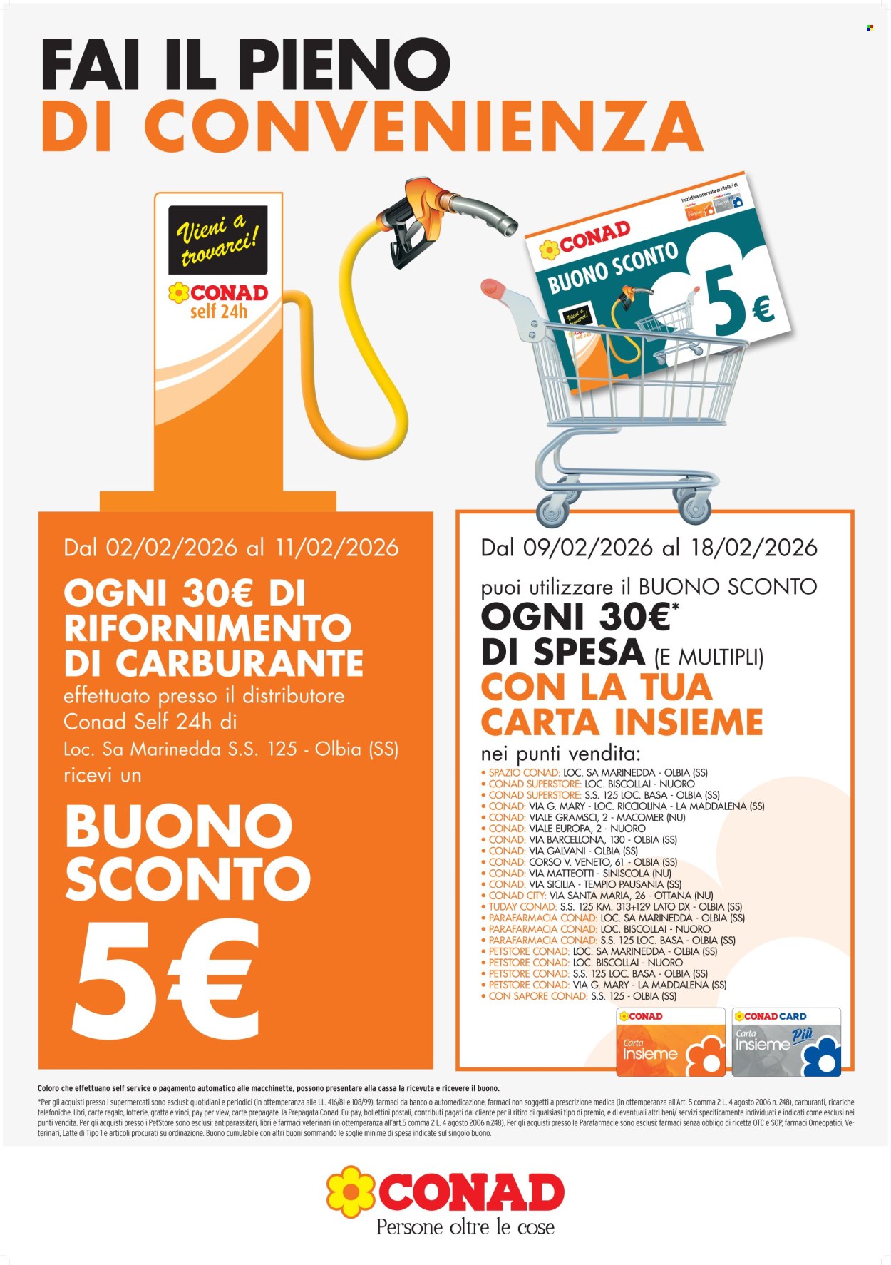 Volantino Conad - 2/2/2026 - 11/2/2026. Pagina 1