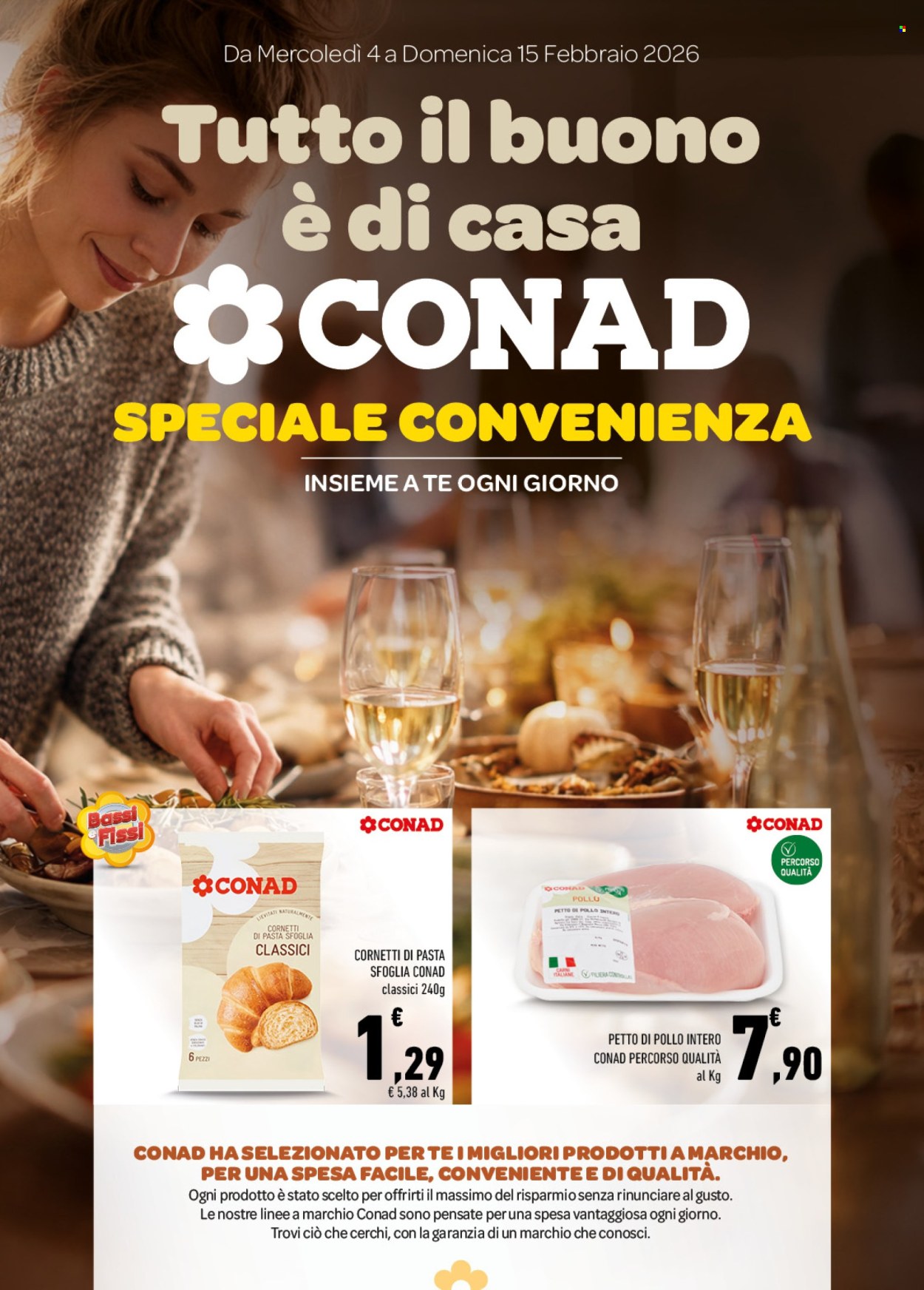Volantino Conad - 4/2/2026 - 15/2/2026. Pagina 1