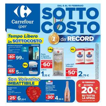 Volantino Carrefour - 6/2/2026 - 15/2/2026.