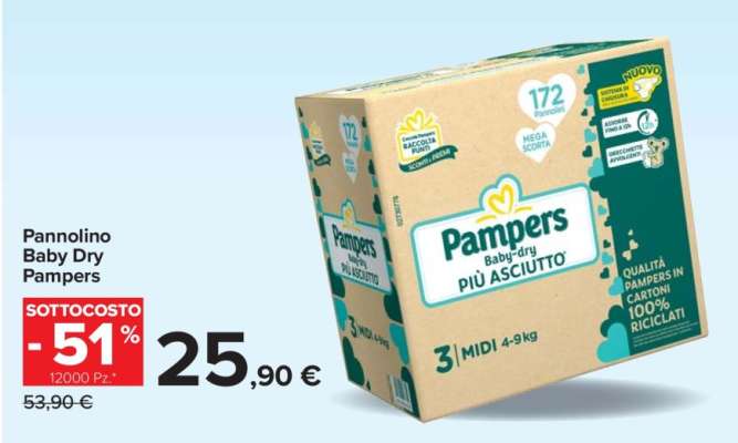 Pannolino Baby Dry Pampers