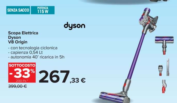 Scopa Elettrica Dyson V8 Origin