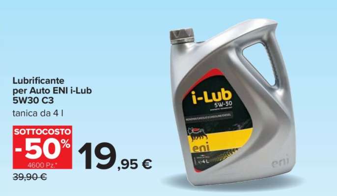 Lubrificante per Auto ENI i-Lub 5W30 C3