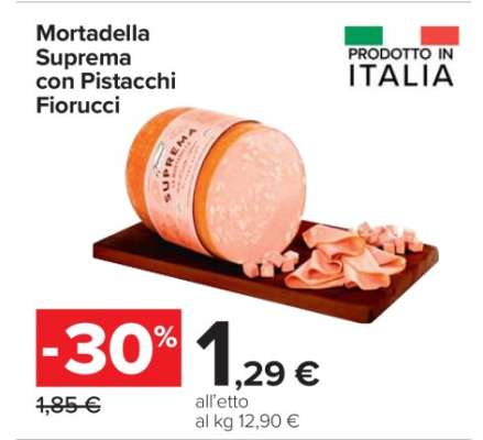 Mortadella Suprema con Pistacchi Fiorucci
