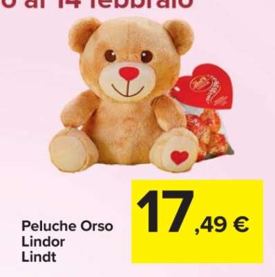 Peluche Orso Lindor Lindt