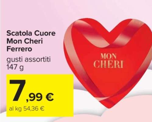 Scatola Cuore Mon Cheri Ferrero