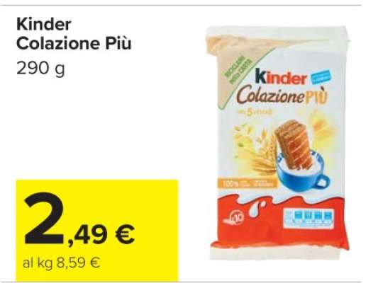 KINDER COLAZIONE PIÙ
