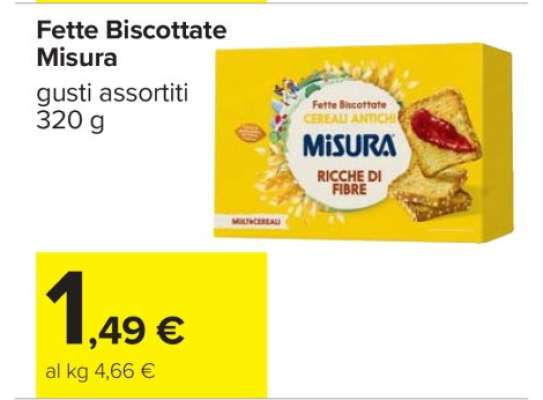 Fette Biscottate Misura