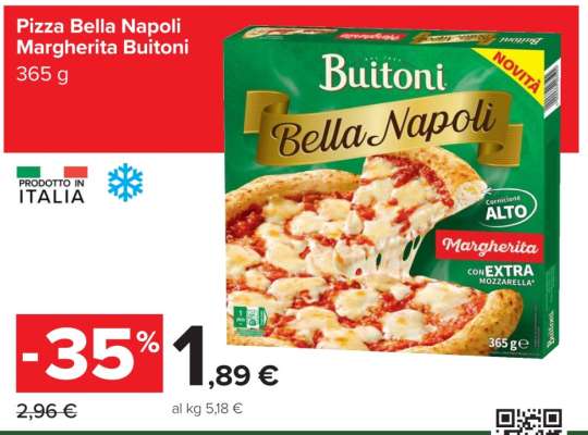 Pizza Bella Napoli Margherita Buitoni
