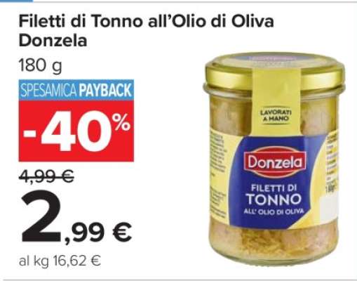 Filetti di Tonno all’Olio di Oliva Donzela