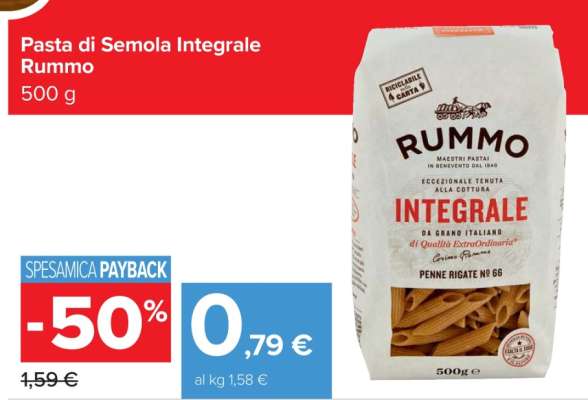 Pasta di Semola Integrale Rummo