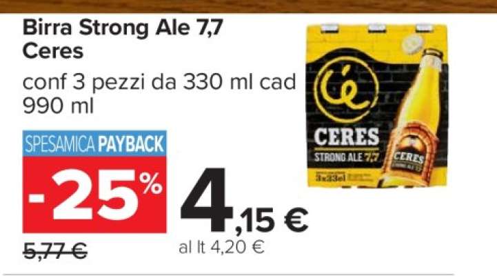 BIRRA STRONG ALE 7,7 CERES