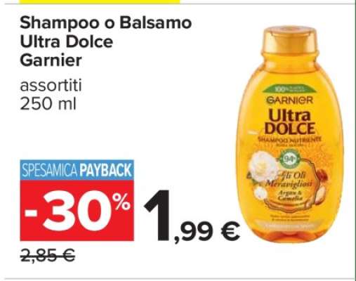 Shampoo o Balsamo Ultra Dolce Garnier
