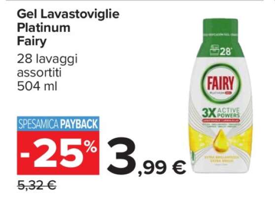 Gel Lavastoviglie Platinum Fairy