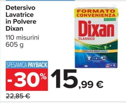 DETERSIVO LAVATRICE IN POLVERE DIXAN
