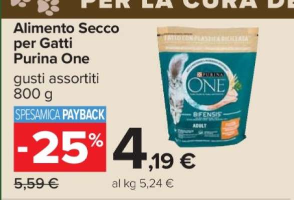 Alimento Secco per Gatti Purina One