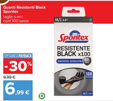 Guanti Resistenti Black Spontex