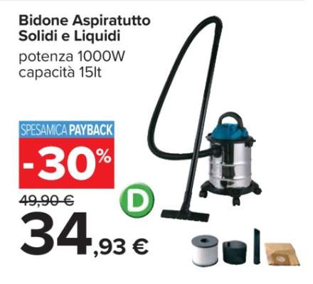 Bidone Aspiratutto Solidi e Liquidi