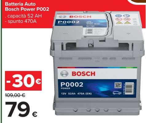 Batteria Auto Bosch Power P002