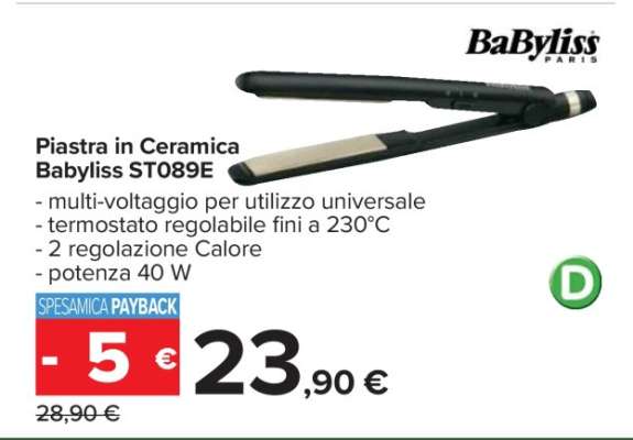 Piastra in Ceramica Babyliss ST089E