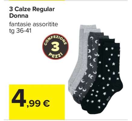 3 Calze Regular Donna