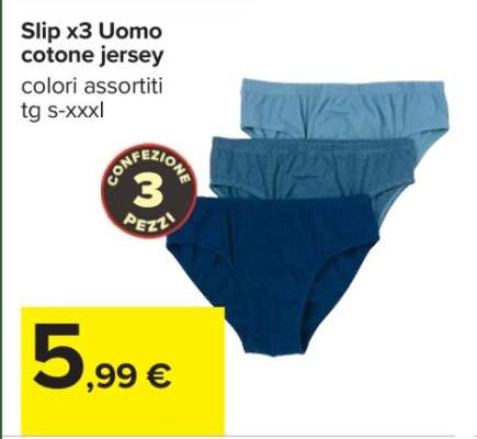 Slip x3 Uomo cotone jersey