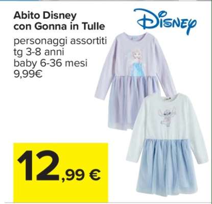 Abito Disney con Gonna in Tulle