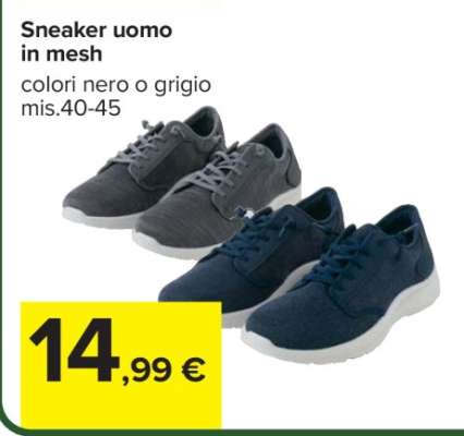 Sneaker uomo in mesh