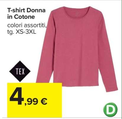 T-shirt Donna in Cotone