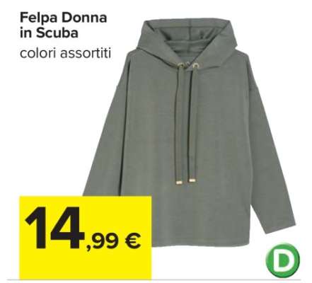Felpa Donna in Scuba