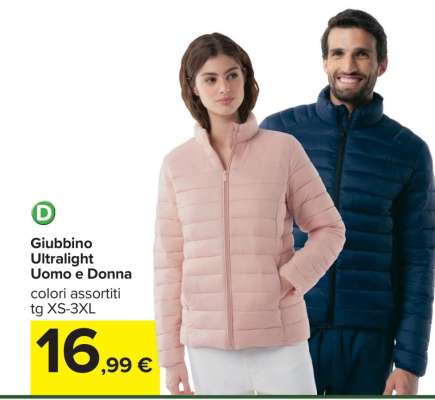 Giubbino Ultralight Uomo e Donna