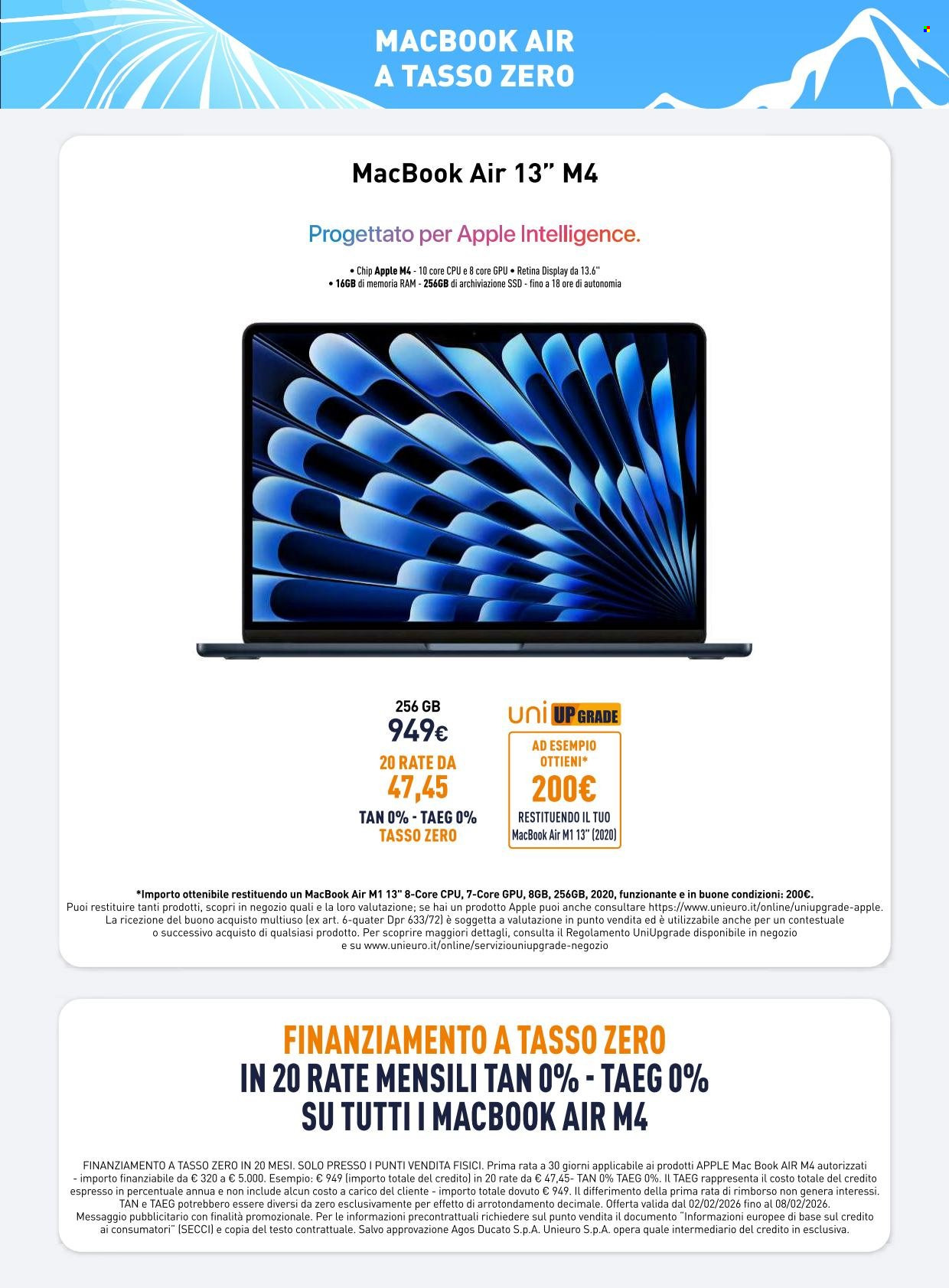 Volantino Unieuro - 2/2/2026 - 8/2/2026. Pagina 10