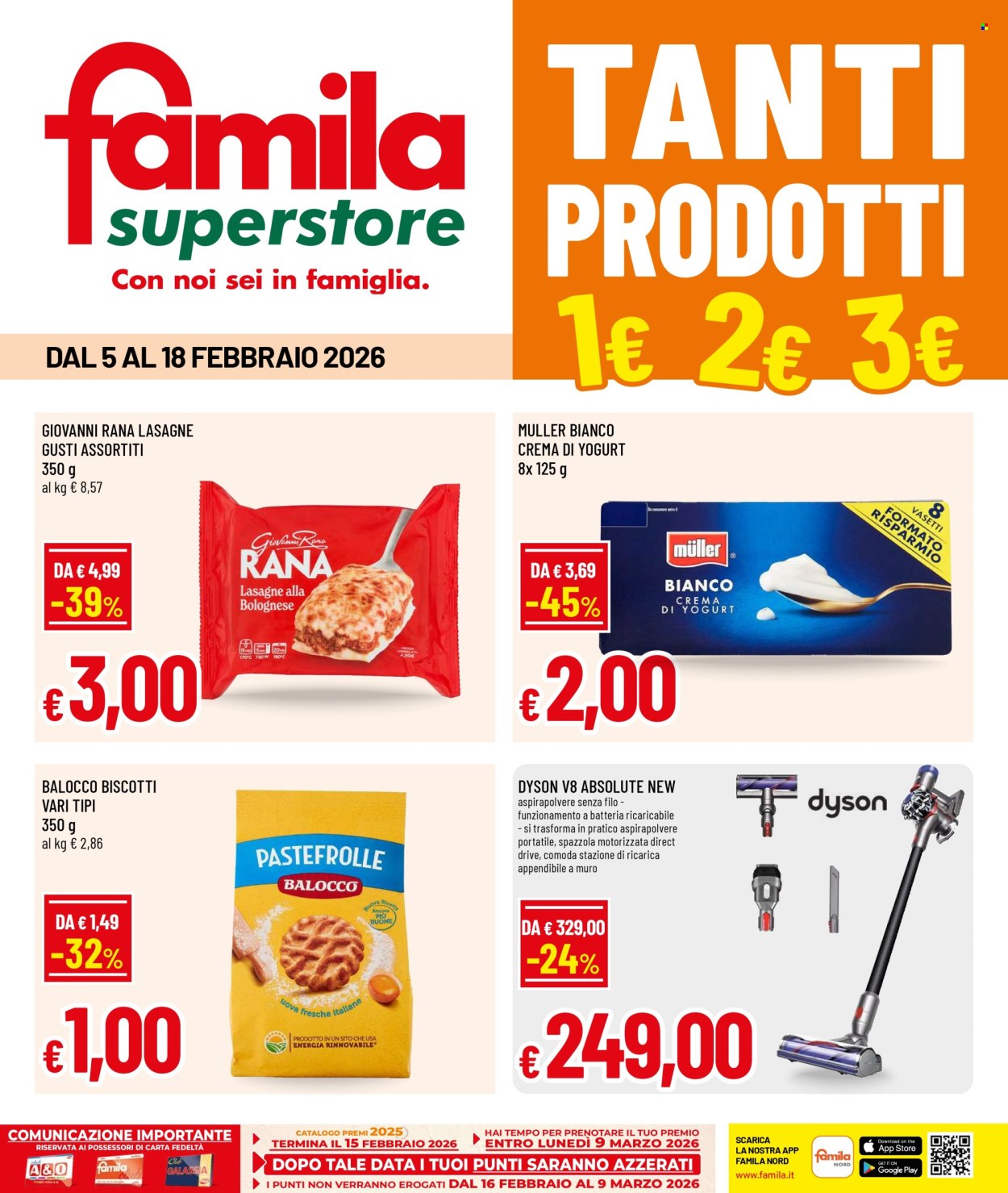 Volantino Famila - 5/2/2026 - 18/2/2026. Pagina 1