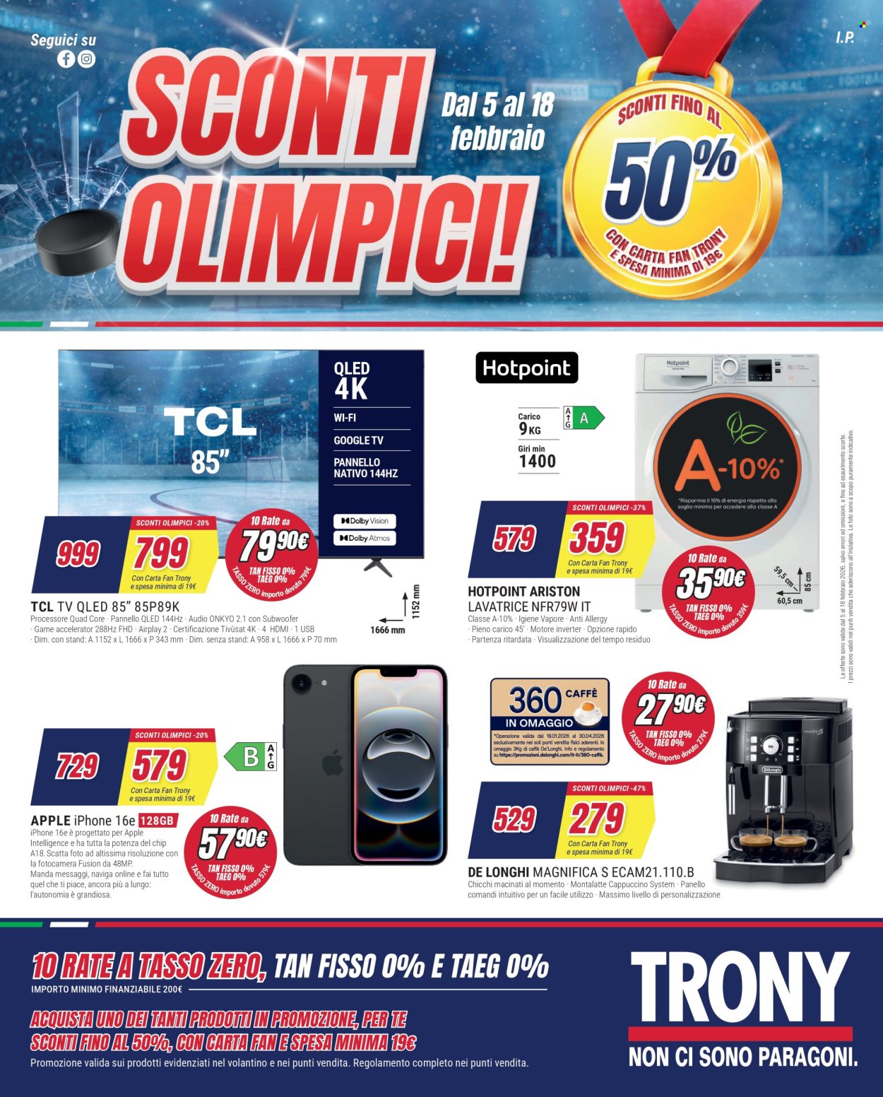 Volantino Trony - 5/2/2026 - 18/2/2026. Pagina 1