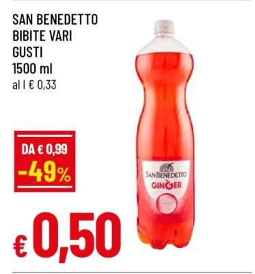 SAN BENEDETTO BIBITE VARI GUSTI