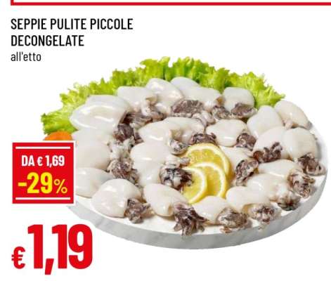SEPPIE PULITE PICCOLE DECONGELATE