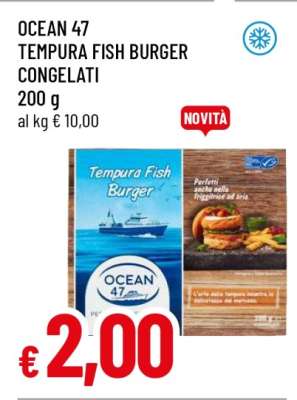 OCEAN 47 TEMPURA FISH BURGER CONGELATI