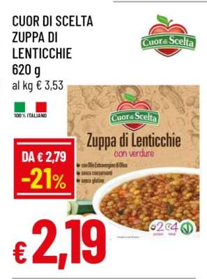 CUOR DI SCELTA ZUPPA DI LENTICCHIE