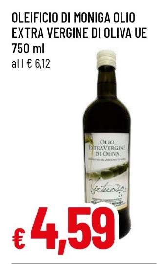 OLEIFICIO DI MONIGA OLIO EXTRA VERGINE DI OLIVA UE 750 ml