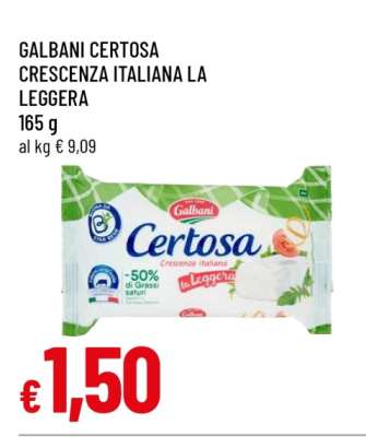 GALBANI CERTOSA CRESCENZA ITALIANA LA LEGGERA