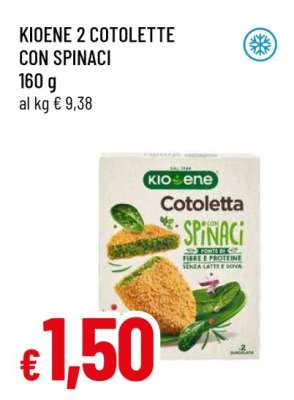 Kioene 2 Cotolette con Spinaci